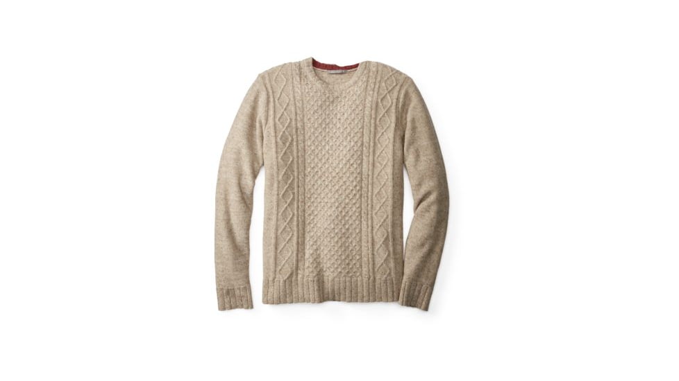 Smartwool Larimer Cable Crew Sweater - Mens, Oatmeal Heather, 2XL, SW000120277XXL