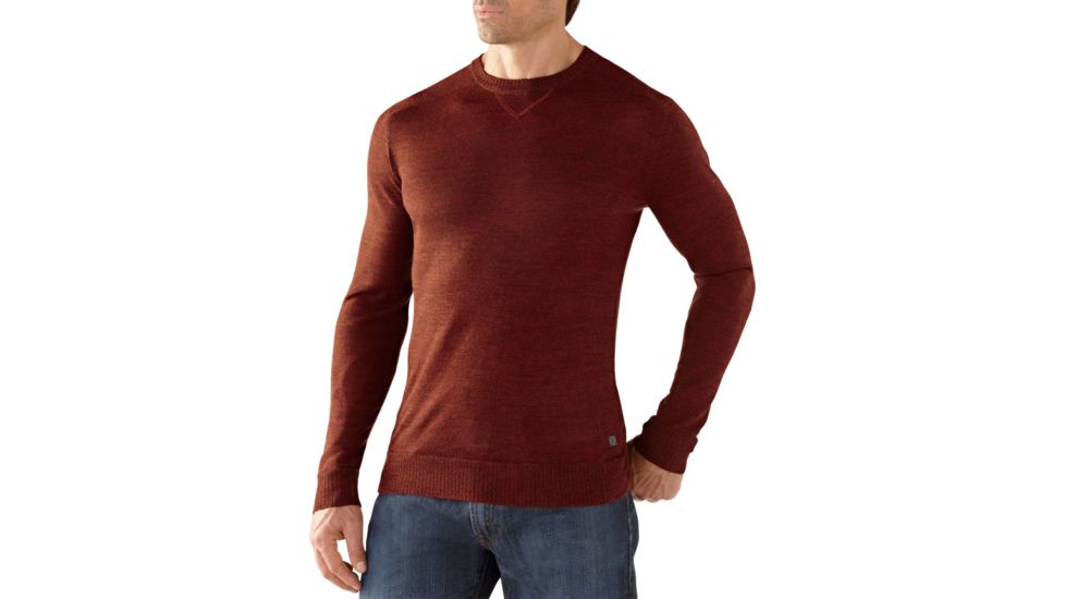 Smartwool Lightweight Front Range Crew - Men's-Cinnamon Heather-Large