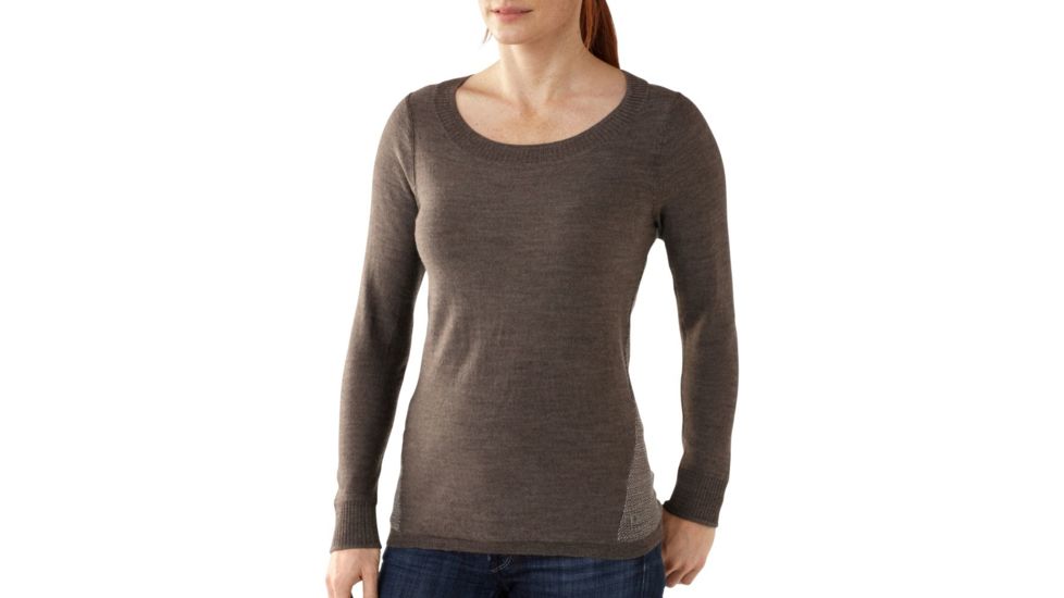Smartwool Lightweight Front Range Pullover -Women's-Taupe Heather-Large