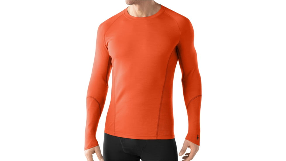 Smartwool Lightweight Long Sleeve Crew - Men's-Medium-Orange