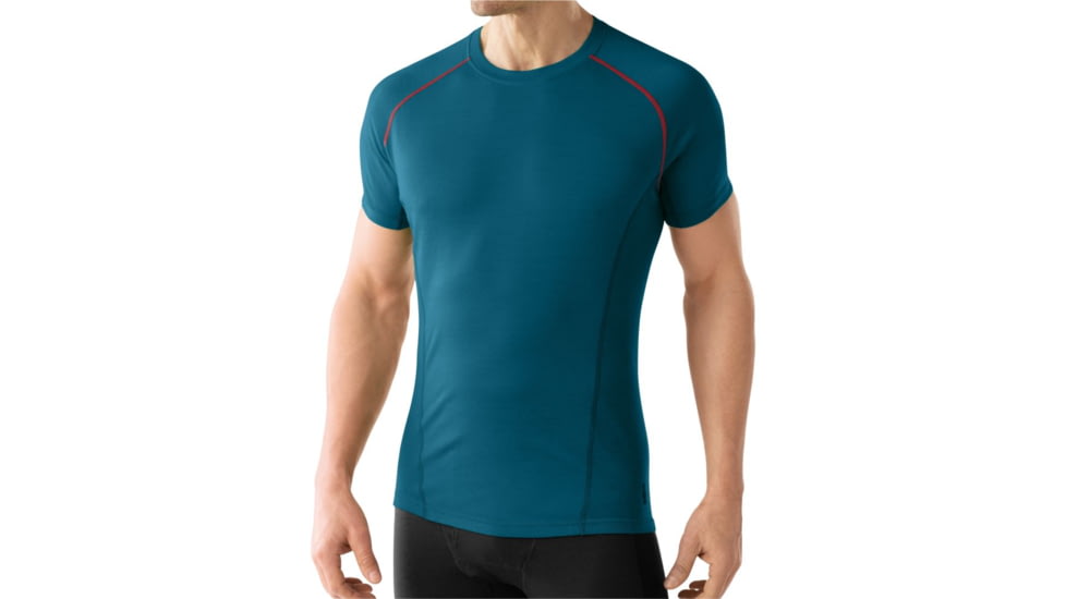 Smartwool Lightweight Short Sleeve Tee - Men's-Deep Sea-Large