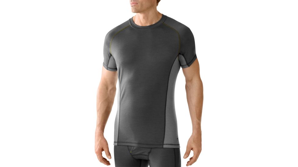 Smartwool Lightweight Short Sleeve Tee - Men's-Graphite-Medium