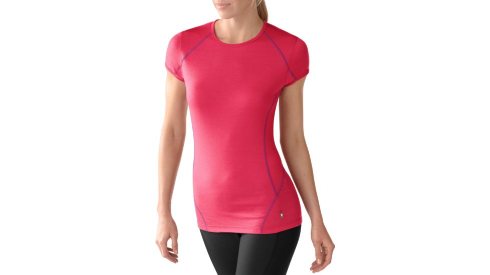 Smartwool Lightweight Short Sleeve Tee - Women's-Berry-Small