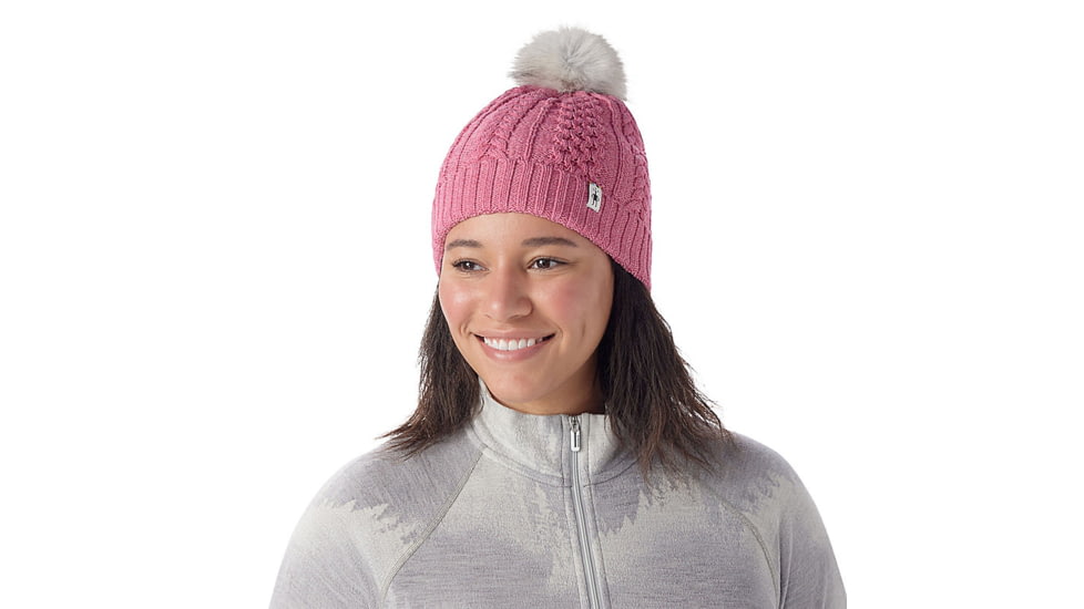 Smartwool Lodge Girl Beanie, Garden Pink Heather, One Size, SW016440N721FM