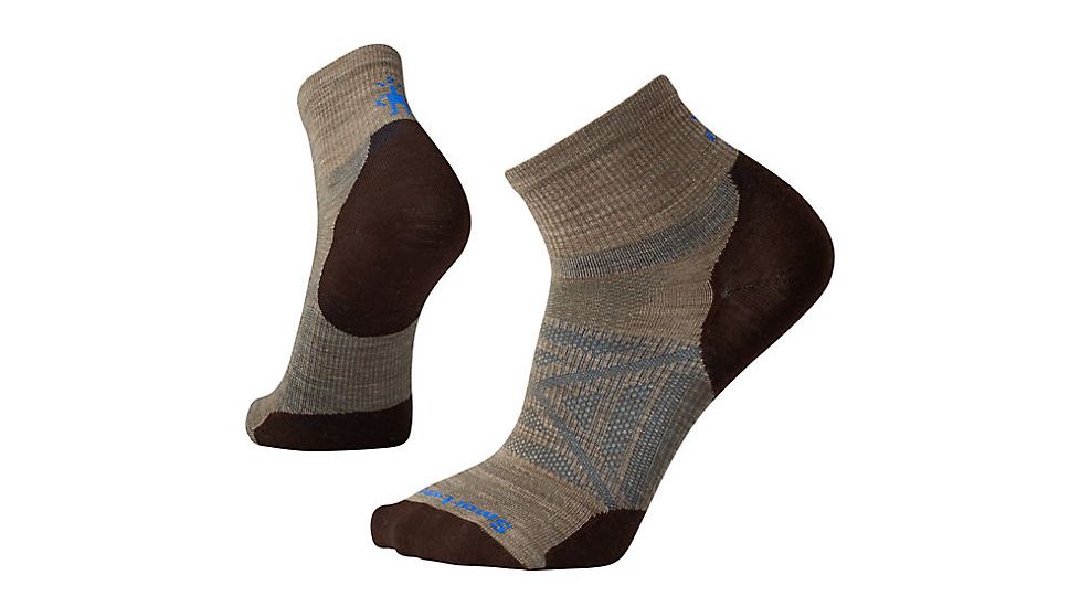 Smartwool Men's PhD Outdoor Ultra Light Mini, Fossil, Extra Large, SW001062880-XL