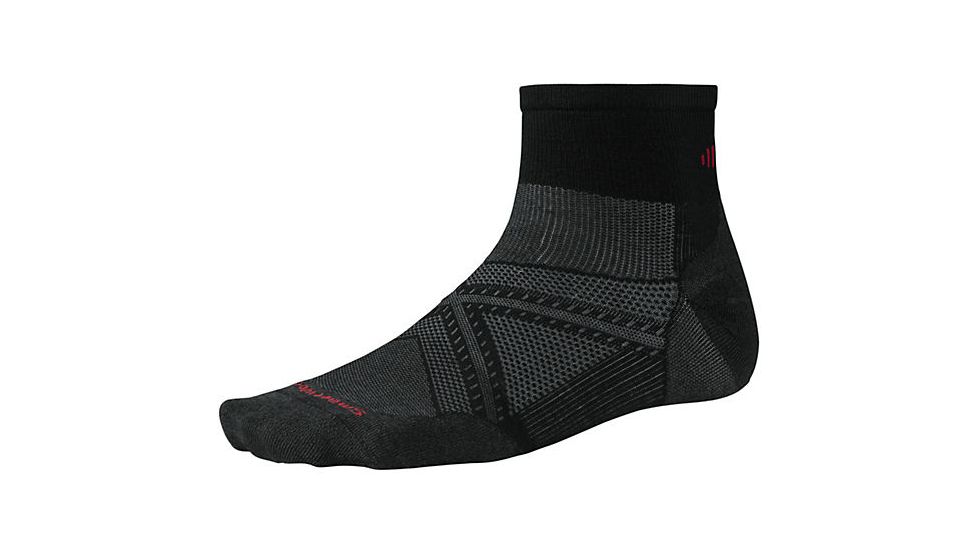 Smartwool Men's PhD Run Ultra Light Mini, Black, Small, SW0SW165001-S
