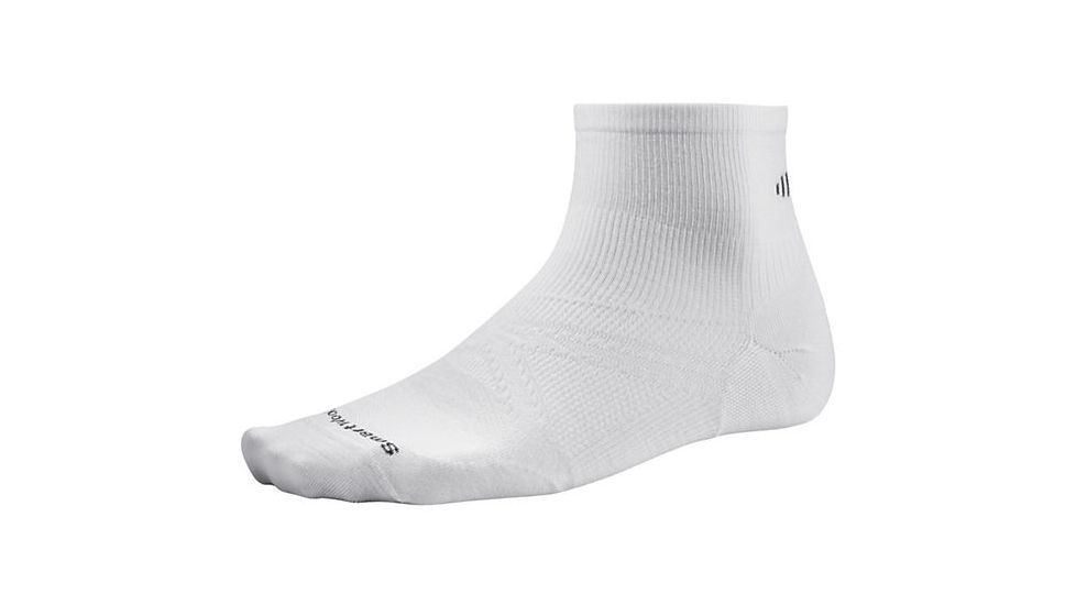 Smartwool Men's PhD Run Ultra Light Mini, White, Large, SW0SW165122-L