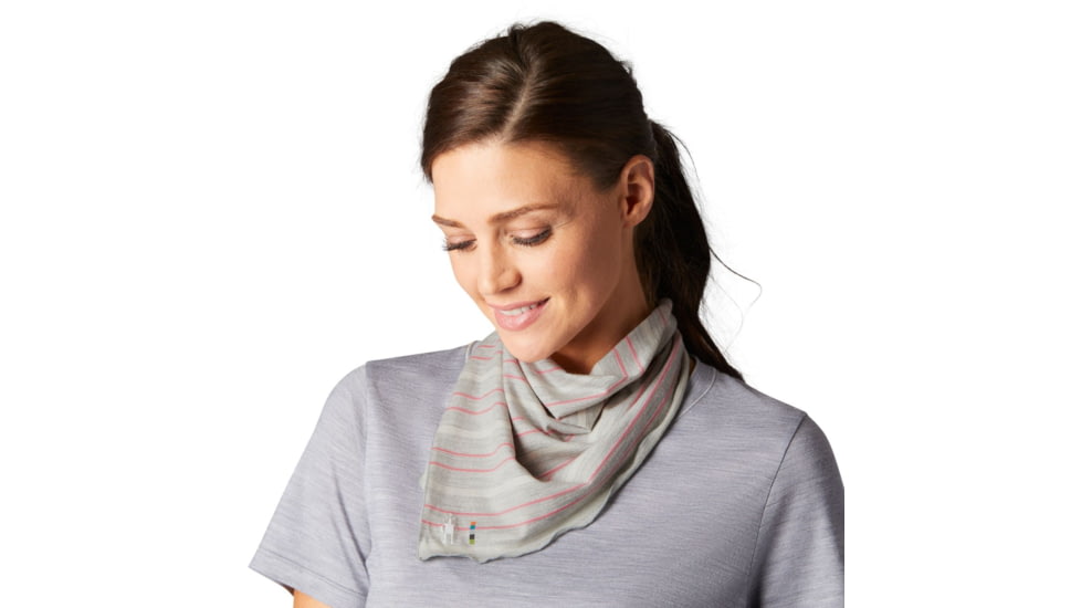 Smartwool Merino 150 Bandana, Ash Heather Stripe, SW005504F89-AHS