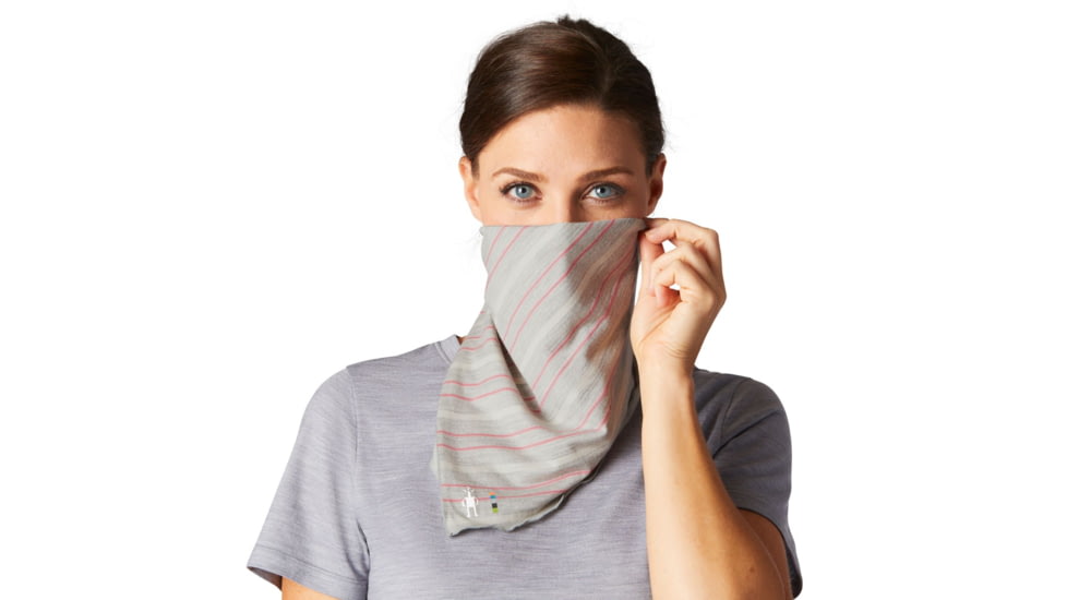 Smartwool Merino 150 Bandana, Ash Heather Stripe, SW005504F89-AHS