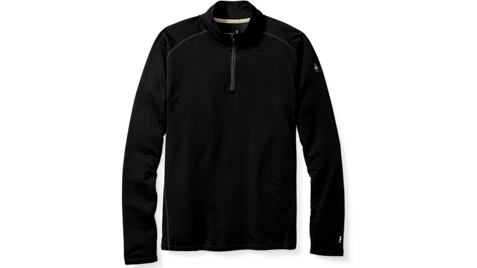 Smartwool Merino 1/4 Zip 150 Baselayer - Men's, Large, Black, SW016070001-L