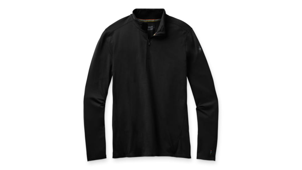 Smartwool Merino 1/4 Zip 150 Baselayer - Men's, Medium, Black, SW000752001M