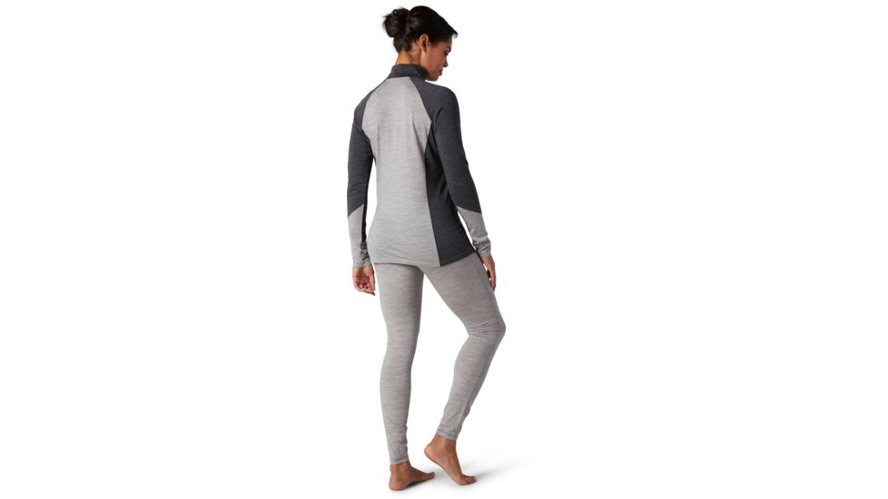 Smartwool Merino 150 Baselayer Colorblock 1/4 Zip - Womens, Light Gray Heather, Small, SW000420545-S