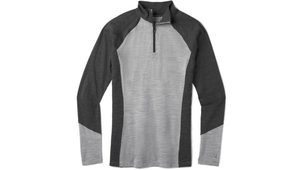 Smartwool Merino 150 Baselayer Colorblock 1/4 Zip - Womens, Light Gray Heather, Small, SW000420545-S
