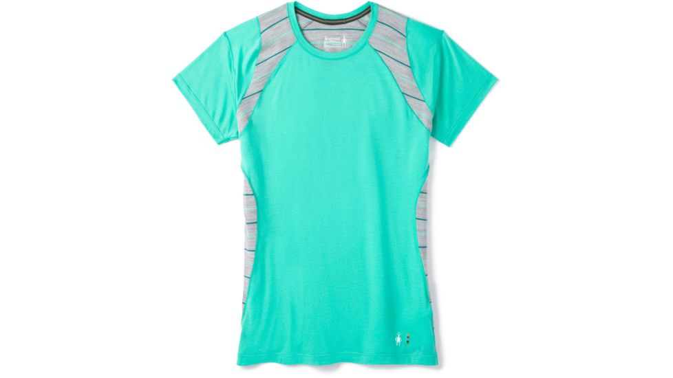 Smartwool Merino 150 Baselayer Colorblock Short Sleeve - Womens, Oasis, Large, SW000418D13-L