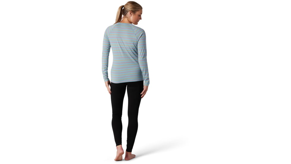 Smartwool Merino 150 Baselayer Long Sleeve - Womens, Wave Blue Stripe, Small, SW015255D53-S