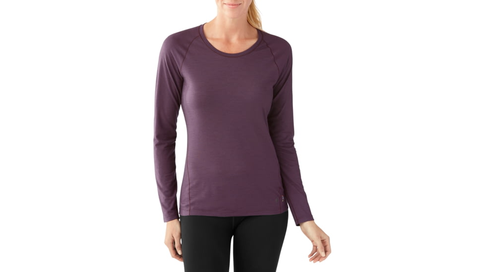 Smartwool Merino 150 Baselayer Pattern Long Sleeve Shirt Womens, Bordeaux, L, SW015256590-L