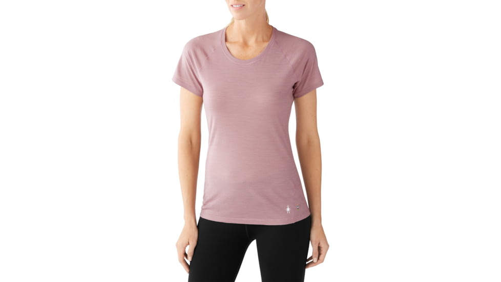 Smartwool Merino 150 Baselayer Pattern Short Sleeve Shirt Womens, Woodrose, L, SW015254580-L