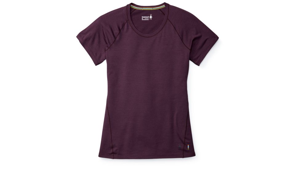 Smartwool Merino 150 Baselayer Pattern Short Sleeve Shirt Womens, Bordeaux, XS, SW015254590-XS