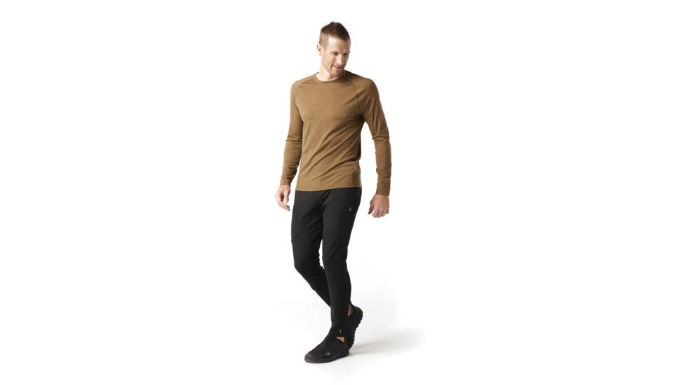 Smartwool Merino 150 Baselayer Pattern Long Sleeve - Mens, Dark Desert Sand, Small, SW016061A57-S