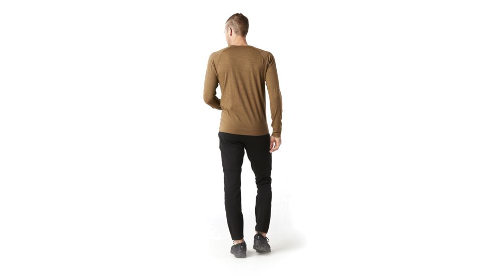 Smartwool Merino 150 Baselayer Pattern Long Sleeve - Mens, Dark Desert Sand, Small, SW016061A57-S