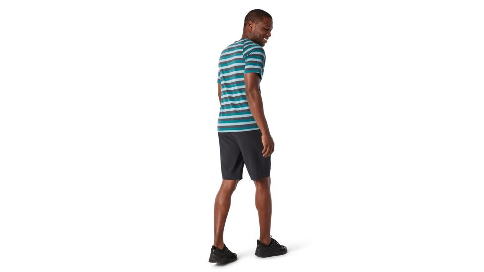 Smartwool Merino 150 Baselayer Short Sleeve - Mens, Pacific Stripe, Medium, SW016041D55-M
