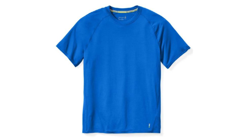 Smartwool Merino 150 Baselayer Short Sleeve Shirt Mens, Bright Blue, XXL, SW016041378-XXL