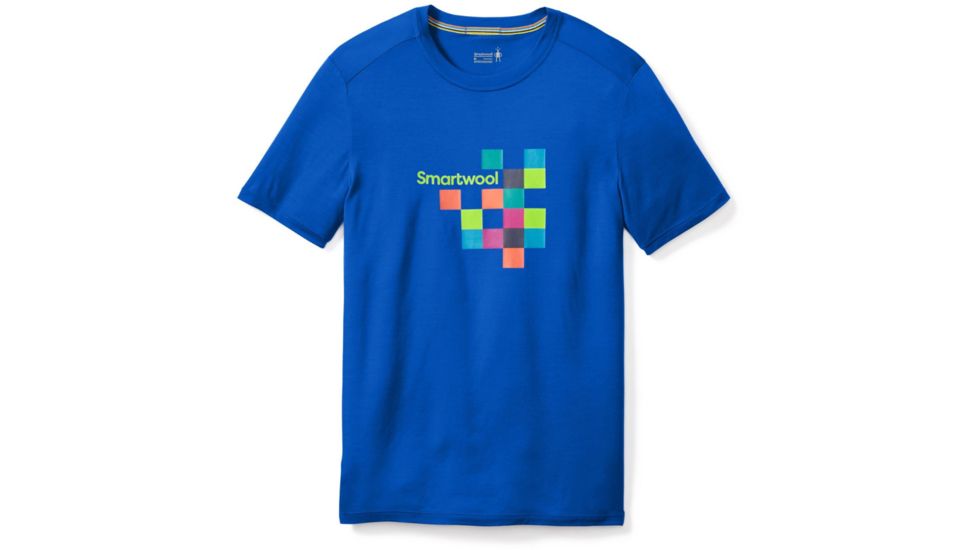 Smartwool Merino 150 Logo Tee - Mens, Bright Blue, 2XL, SW016059378XXL