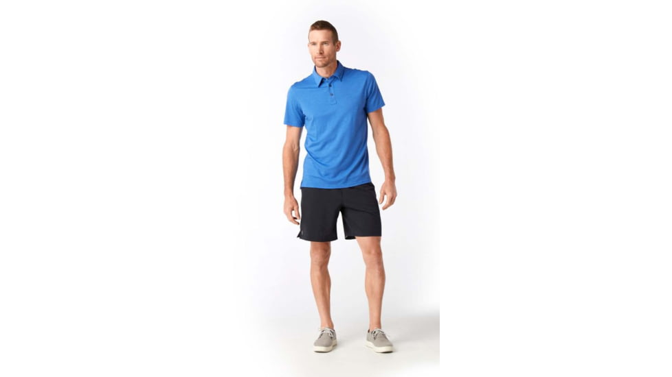 Smartwool Merino 150 Pattern Polo - Mens, Bright Cobalt, Medium, SW000246A28