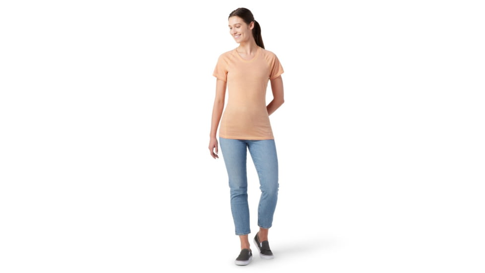 Smartwool Merino 150 Plant-Based Dye Baselayer Short Sleeve - Womens, Summer Sound Cherry Mango Wash, Extra Small, SW016810J76XS