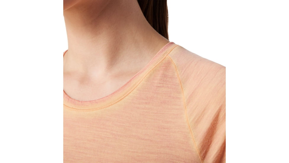 Smartwool Merino 150 Plant-Based Dye Baselayer Short Sleeve - Womens, Summer Sound Cherry Mango Wash, Extra Small, SW016810J76XS