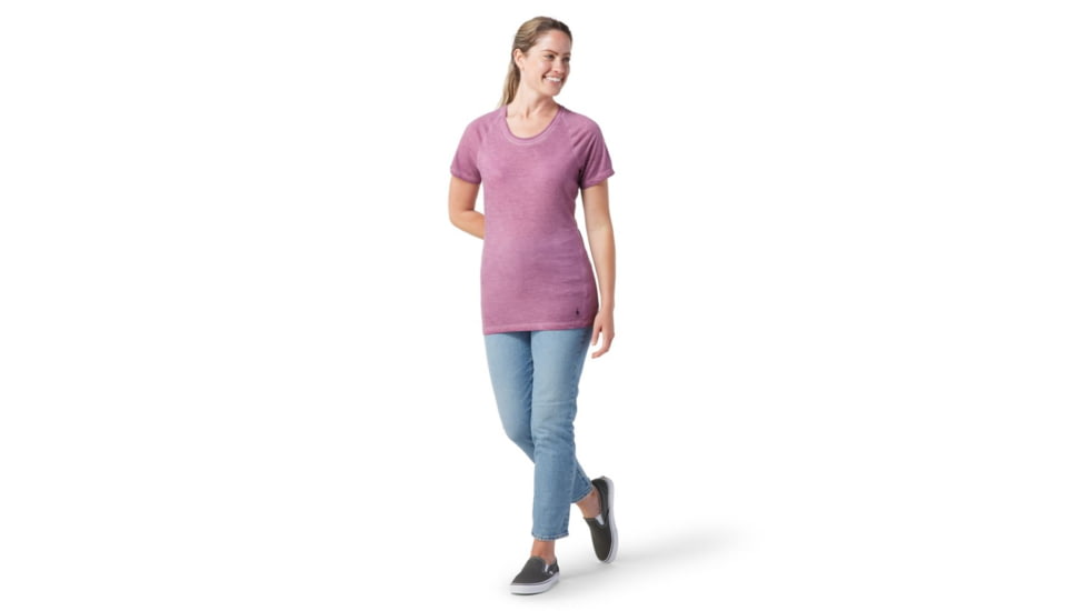 Smartwool Merino 150 Plant-Based Dye Baselayer Short Sleeve - Womens, Summer Sound Purple Wash, Large, SW016810J77L