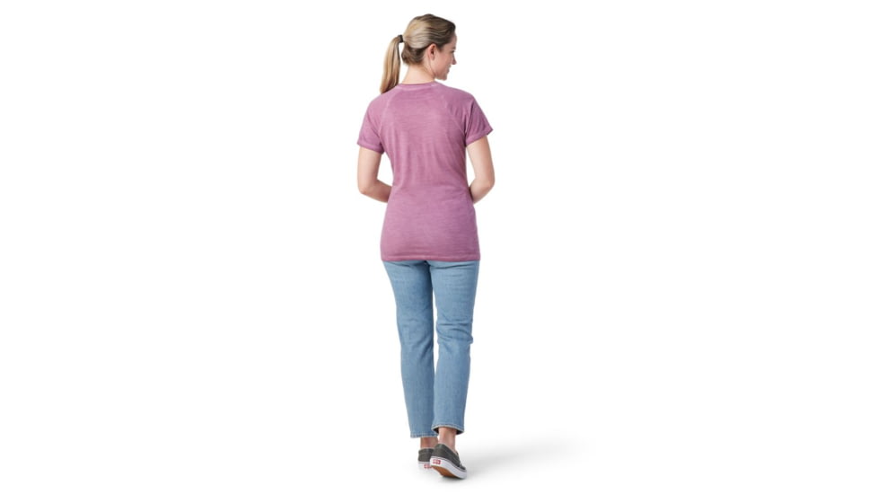 Smartwool Merino 150 Plant-Based Dye Baselayer Short Sleeve - Womens, Summer Sound Purple Wash, Large, SW016810J77L