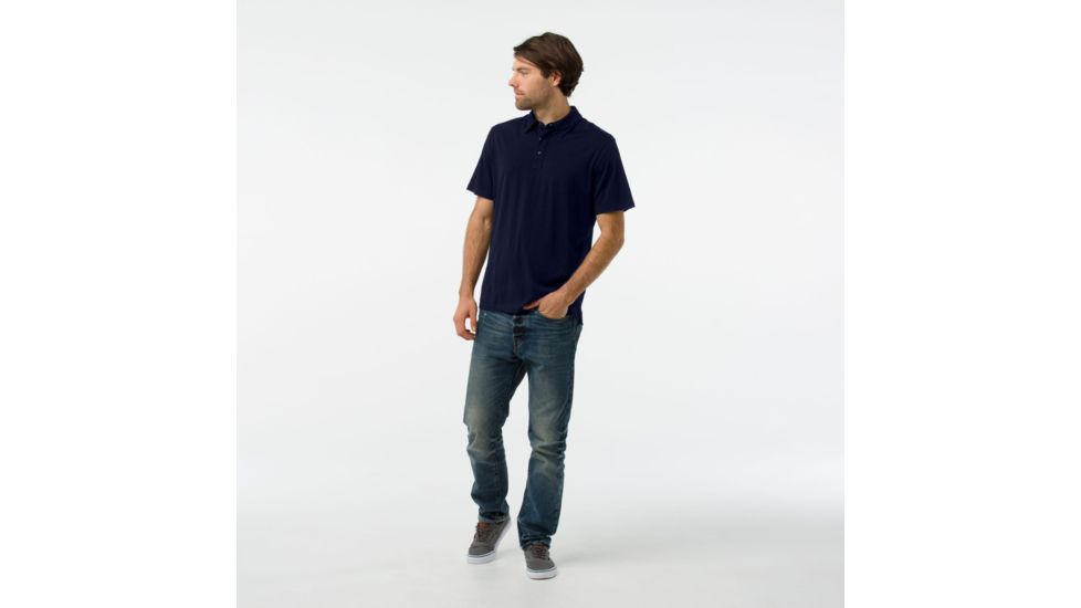 Smartwool Merino 150 Polo - Mens, Deep Navy, Large, SW000216092-L