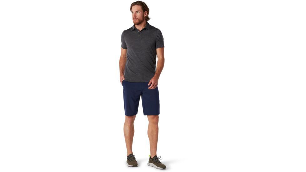 Smartwool Merino 150 Polo - Mens, Iron Heather, Small, SW000216D36-S