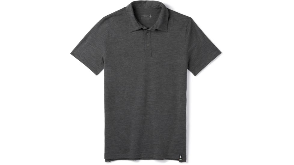 Smartwool Merino 150 Polo - Mens, Iron Heather, Small, SW000216D36-S