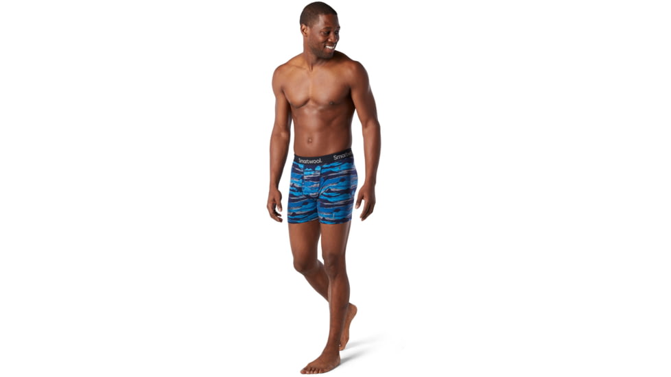 Smartwool Merino 150 Print Boxer Brief Boxed - Mens, Deep Navy Canyon Sunset Print, Medium, SW015151D61-M