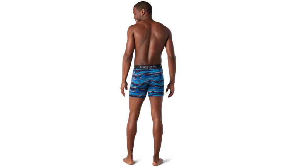 Smartwool Merino 150 Print Boxer Brief Boxed - Mens, Deep Navy Canyon Sunset Print, Medium, SW015151D61-M