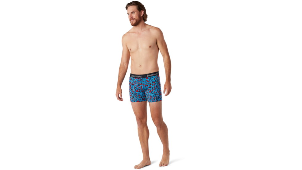 Smartwool Merino 150 Print Boxer Brief Boxed - Mens, Ocean Blue Balabar Print, 2XL, SW015151D73-XXL