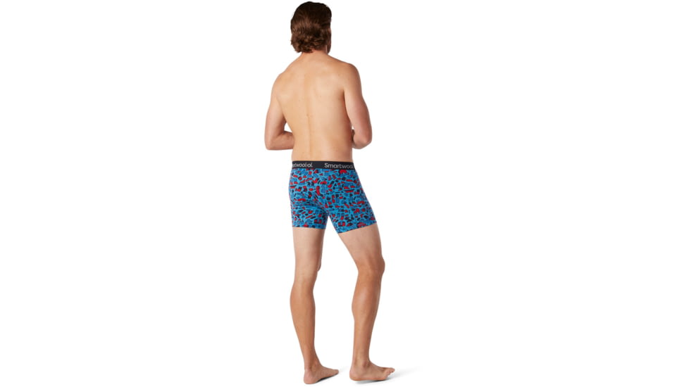 Smartwool Merino 150 Print Boxer Brief Boxed - Mens, Ocean Blue Balabar Print, 2XL, SW015151D73-XXL