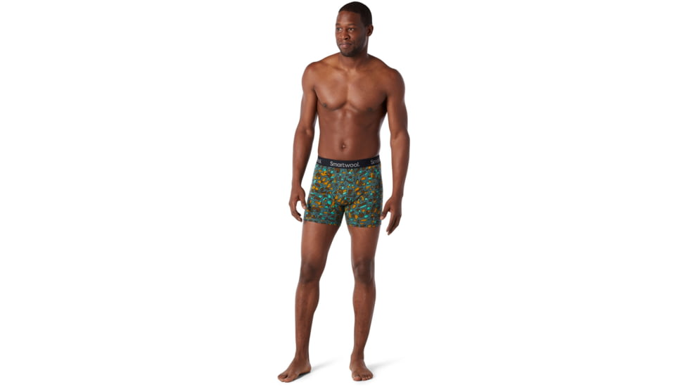 Smartwool Merino 150 Print Boxer Brief Boxed - Mens, Pine Gray Balabar Print, Small, SW015151D74-S