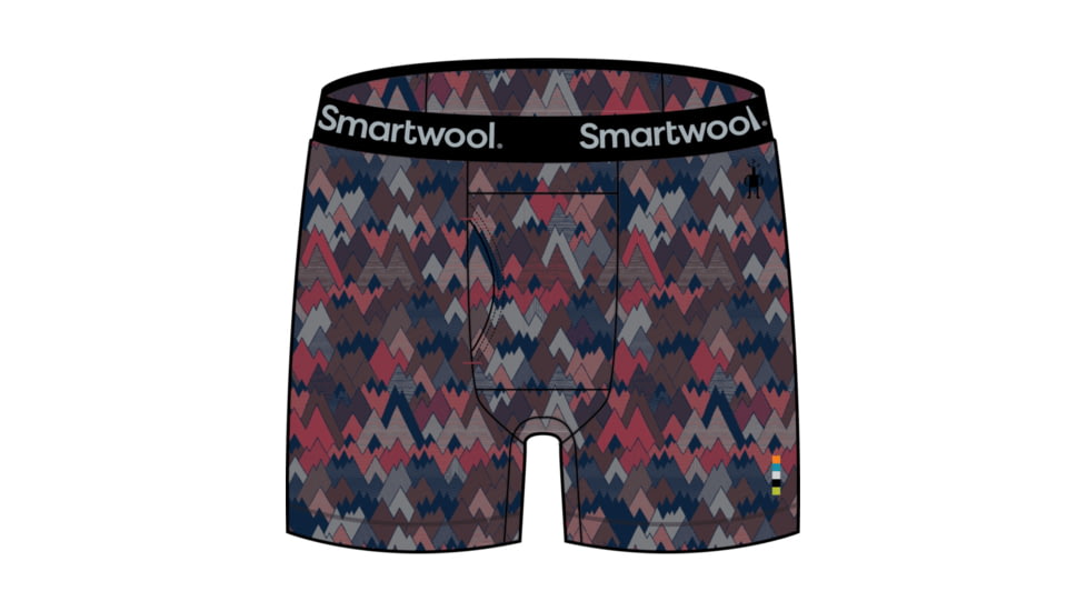 Smartwool Merino 150 Print Boxer Brief Boxed - Mens, Tibetan Red Mountains For Days Print, Large, SW015151E34-L