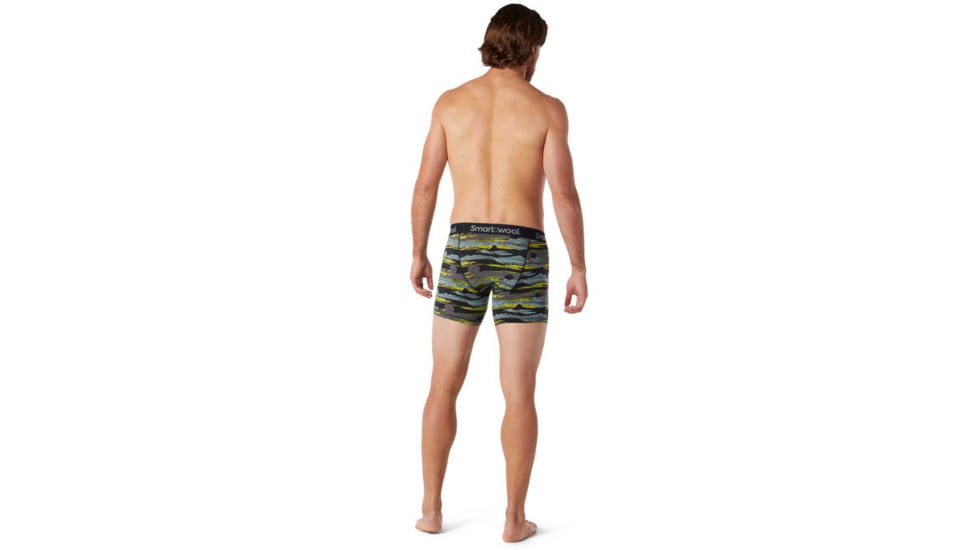 Smartwool Merino 150 Printed Boxer Brief - Mens, Black Canyon/Sunset Print, 2XL, SW015557D59-BSTXXL