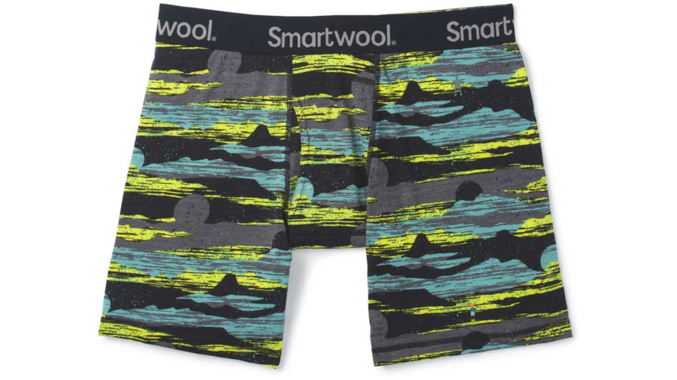 Smartwool Merino 150 Printed Boxer Brief - Mens, Black Canyon/Sunset Print, 2XL, SW015557D59-BSTXXL