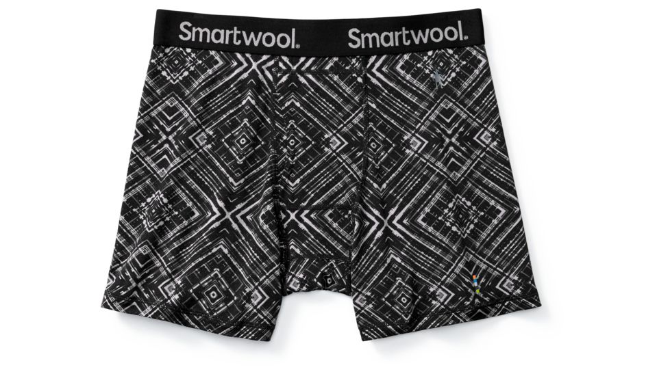 Smartwool Merino 150 Printed Boxer Brief Mens, Black, XL, SW014030001-XL