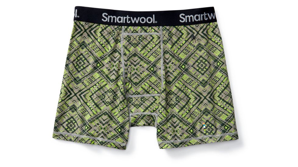 Smartwool Merino 150 Printed Boxer Brief Mens, Light Gray, XXL, SW014030039-XXL