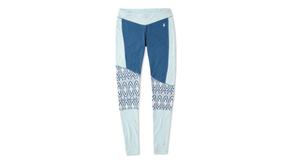 Smartwool Merino 250 Asym Bottom - Womens, Nile Blue Medallion, Extra Small, SW015096C17-XS