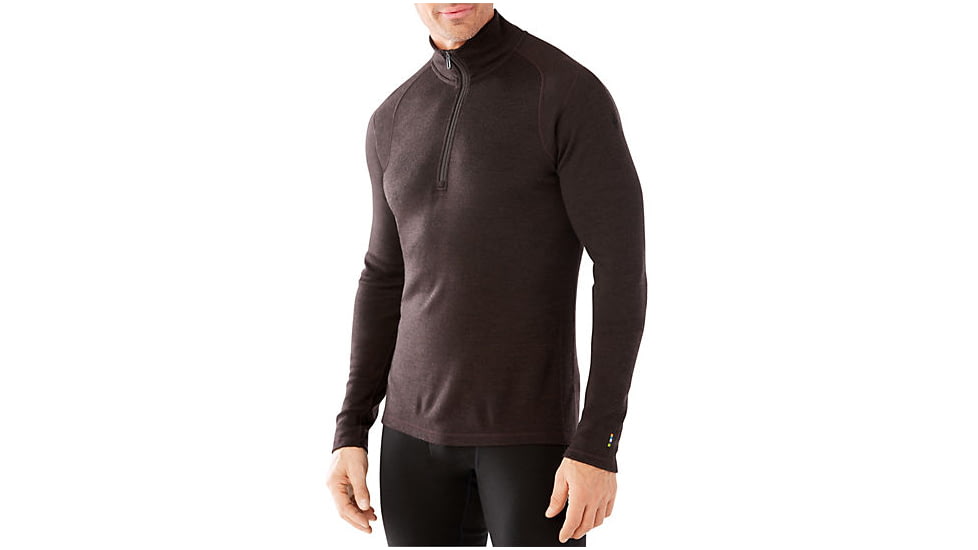 Smartwool Merino 250 Base Layer 1/4 Zip, Lochness Heather, Large, SW0NP603961L