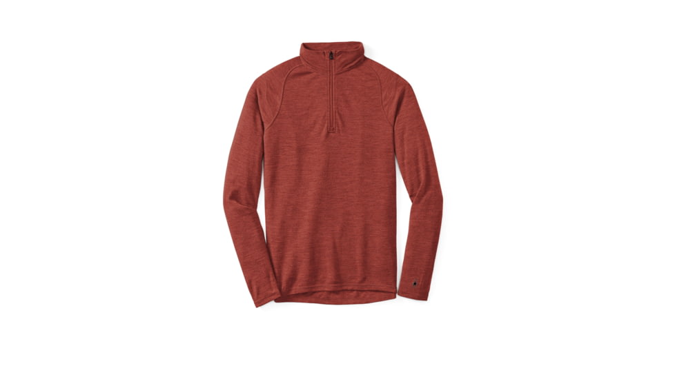 Smartwool Merino 250 Base Layer 1/4 Zip, Moab Rust Heather, 2XL, SW0NP603297-XXL