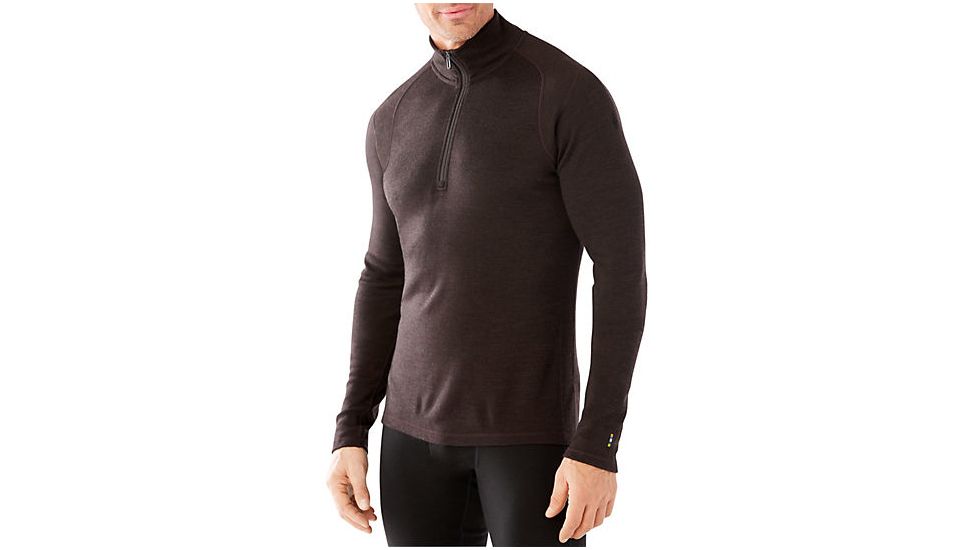 Smartwool Merino 250 Base Layer 1/4 Zip, Sumatra Heather, Medium, SW0NP603892M