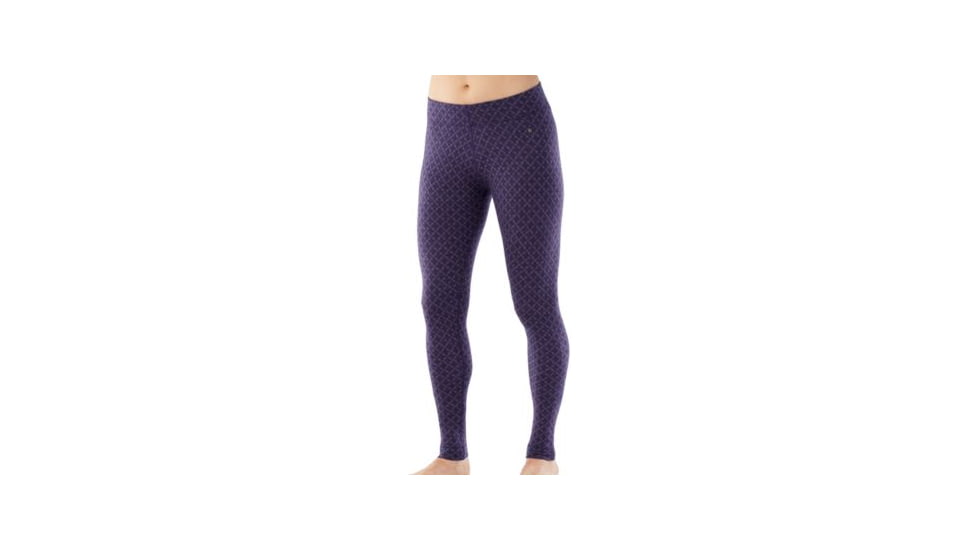 Smartwool Merino 250 Base Layer Pattern Bottom - Womens, Mountain Purple Heather, Extra Small, SW0NP207592XS